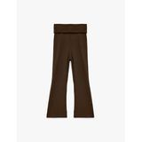 Viskon Karışımlı Slim Fit İspanyol Paça Pantolon