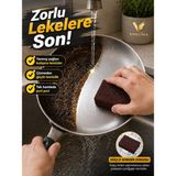Visluna ( 2 Adet ) Ultra Güçlü Çizmez Bulaşık Süngeri | Yanmış Yağ & Inatçı Kir Temizleyici Profesyonel Mutfak Ovma Süngeri (Çok Amaçlı) - 7 CM - 10 CM
