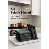 VİSLUNA ( 4 Adet ) Sihirli Paslanmaz Telli Bulaşık Süngeri Lüks kalite