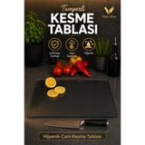 VİSLUNA Cam Kesme Tahtası - Cam Kesme Tablası | 25*35 CM | Temperli Kırılmaya Isıya ve Çizilmeye Dayanıklı