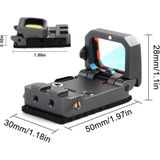 Vism Flipdot Reflex M2 Red Dot Sight Katlanabilir Optik, Için 22MM Reflex Nişangâh ITDHMN-GO48 - Çok Renkli - 1