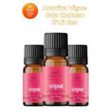 Vişne Oda Kokusu 3’Lü Set – Doğal Esansiyel Uçucu Yağ, Difüzör Esansı Ve Buhurdanlık Yağı