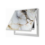 Visnes Sigorta Gizleme Kutusu Alüminyum Çerçeveli Amortisörlü Sigorta Saklamapanosu - 37x32 cm