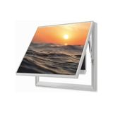 Visnes Visnessigorta Gizleme Kutusu Alüminyum Çerçeveli Amortisörlü Sigorta Saklama Panosu - 37x32 cm