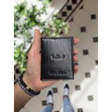 Visso Leather 1904 Kia Logolu Deri Araç Ruhsat Kılıfı- Cüzdanlı Ruhsat Kabı Isme Özel Çanta Erkek Kadın Kullanım - 00-Siyah