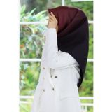 Vissona %100 Twill İpek Degrade Desenli Bordo Renkli 90x90 Eşarp Dikim Şekli : El Dikişi