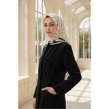 Vissona %100 Twill İpek Eşarp 90x90 El Yazısı Desenli El Dikişli Kadın Eşarp