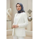 Vissona %100 Twill İpek Mermer Desenli Gri Renkli 90x90 Eşarp Dikim Şekli : El Dikişi