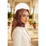 Vissona % 57 İPEK % 43 VİSKON Twill İpek Çiçek Desenli Pudra Renkli 90x90 Dikim Şekli : El Dikişi Eşarp