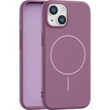 Vissona iPhone 13 Uyumlu Içi Kadife Magsafe Wireless Şarz Özellikli Telefon Kılıfı - Gül Kurusu