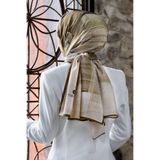 Vissona KREP FIRÇA DESENLİ HARDAL RENKLİ 75X195 KIRIŞMAZ ŞAL