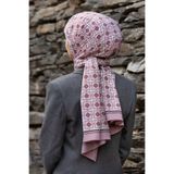 Vissona KREP KARE DESENLİ PUDRA RENKLİ 75X195 KIRIŞMAZ ŞAL
