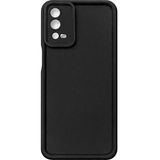 Vissona Oppo A54 / A16 / A55 Serisi Kılıf – Kamera Çıkıntılı – Mat Silikon Telefon Kılıfı - Siyah