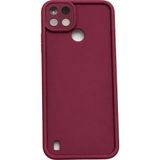 Vissona Realme C21Y VE Realme C25Y Uyumlu Kamera Çıkıntılı Mat Silikon Telefon Kılıfı