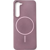 Vissona SAMSUNG Galaxy S23 Plus Uyumlu İçi Kadife Magsafe Wireless Şarz Özellikli Gül Kurusu Renkli Telefon Kılıfı