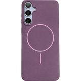 Vissona SAMSUNG Galaxy S25 Plus Uyumlu İçi Kadife Magsafe Wireless Şarz Özellikli Gül Kurusu Renkli Telefon Kılıfı