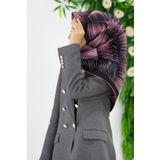 Vissona Soğan Kabuğu-1 Karma Desen Tivil İpek Eşarp DGN52012-35522