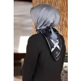 Vissona Tivil İpek Eşarp 50318-0028-0027 Lacivert Karışık Desen 42523