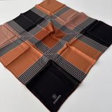 Vissona Twill İpek Eşarp Açık Kahve IPK4108