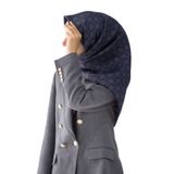 VISSONA Twill İpek Eşarp FÜME-5 92X92