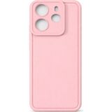 Vissona Xiaomi Redmi Note 14 Kılıf – Kamera Çıkıntılı – Mat Silikon Telefon Kılıfı - Pembe
