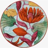 Vista Alegre Lotus Turuncu Porselen Petit Four Tabağı 16 cm