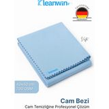 Vista Mavi Mikrofiber Cam Bezi 40X40 cm 200 Gsm – Araba ve Ev Cam Temizlik Bezi - 0,25 kg