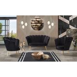 Vistaso Ocean Zümrüt Çay Seti (Salon, Balkon, Cafe Ofis) 2+1+1 - Renkli - Siyah