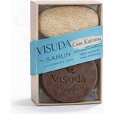 Visuda Sabun Çam Katranı Sabunu – Kepek ve Saç Derisi Kaşıntısına Karşı – %100 Doğal – Kabak Lifi Hediyeli