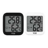 VIT 2'li İç Mekan Dijital Isı ve Nem Ölçer Siyah-Beyaz Termometre KVT17 THERMOMETER