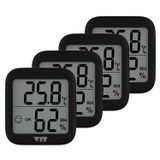 VIT 4'lü İç Mekan Dijital Isı ve Nem Ölçer Siyah Termometre BVT17-03 THERMOMETER