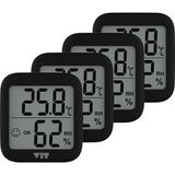 VIT Vıt 4'lü Iç Mekan Dijital Isı ve Nem Ölçer Siyah Termometre BVT17-03 Thermometer