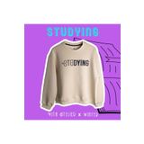 Vita Atelier 'studyıng' Kadın Oversize Sweatshirt- Doktora Hediye