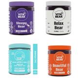 Vita Bear Sleepy Bear 60 + Strong Hair 60 + Beautiful Bear 60 + Relax Bear 60 Çiğnenebilir Tablet
