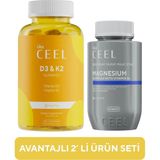 Vita Ceel 2’li D3 K2 Vitamin Gummy ve Magnezyum Complex Tablet - Portakal