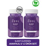 Vita Ceel 2'li Vegan Döngüsüne Yardımcı Vegan Sleep Gummy Vitamin Passiflora, Vitamin B6, L-theanie