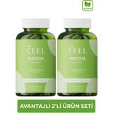 Vita Ceel 2'li Vegan Matcha Gummy, Yeşil Çay İçerikli Çiğnenebilir Form 60 Adet - Elma