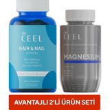 Vita Ceel Magnezyum Tablet Saç ve Tırnak Bakımı İçin Çiğnenebilir 60 Tablet Seti - Elma