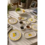 Vita Lemony 11 Parça 6 Kişilik Handmade Stackable Seramik Tabak Seti Sunum & Kahvaltı Takımı Ayaklı Sunum Standlı Kahvaltı Takımı