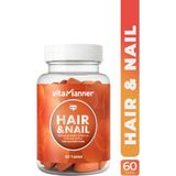 Vita Manner Hair & Nail Biotin, Çinko, Folik Asit ve Vitamin Kompleksi Içeren Takviye Edici Gıda 60 Tablet - Aromasız