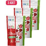 Vita-Me Freeze Dried Strawberry 15 gr Dondurularak Kurutulmuş Çıtır Çilek Atıştırmalık 3 Adet