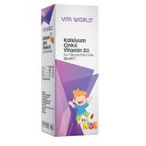 Vita World Kids Kalsiyum Çinko Vitamin D3 150 ml Şurup