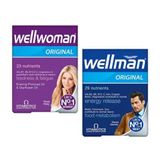 Vitabiotics Wellwoman Original 60 Tablet + Wellman Original 60 Tablet
