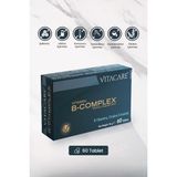 Vitacare Vitamin B-Complex 60 Tablet B Vitaminleri Folik Asit Biotin Kolin & Inositol İçerir