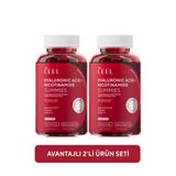 VitaCeel 2'li Cilt Vitamini Çiğnenebilir Gummy, Hyaluronic Acid, Vitamin C, Collagen, Zinc, Vitamin E, Biotin