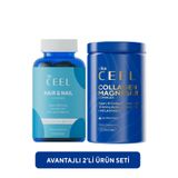 VitaCeel 2'li Saç& Tırnak Vitamini ve Kolajen Tip 1, 3 İçeren Magnezyum Complex