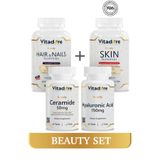 Vitadore Beauty Set - Cilt, Saç Vitaminleri > Skin Gummy, Hair&Nails Gummy, Ceramide ve Hyaluronic acid