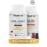 Vitadore Cilt ve Saç Tırnak Vitamini - Skin Gummy ve Hair & Nails Gummy - 2'li Avantajlı Paket