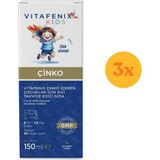 Vitafenix Çinko Çocuklar İçin 150 ml Şurup - 3 Adet (Toplam 450 ml)