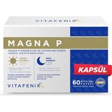 Vitafenix Magna P Magnezyum Complex 60 Kapsül Malat Sitrat Glisinat Taurat ve B6 ile Gece Gündüz Takviye - --